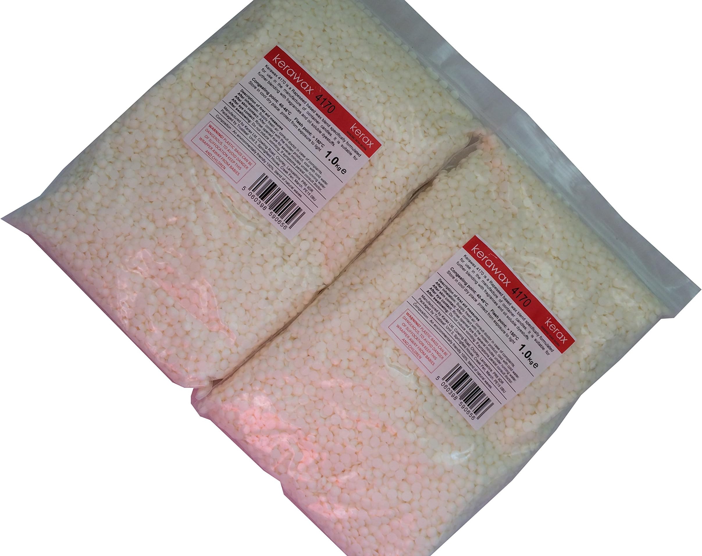 Kerawax 4170 2kg RAPESEED BASED WAX blended by KERAX for candle making/craft use