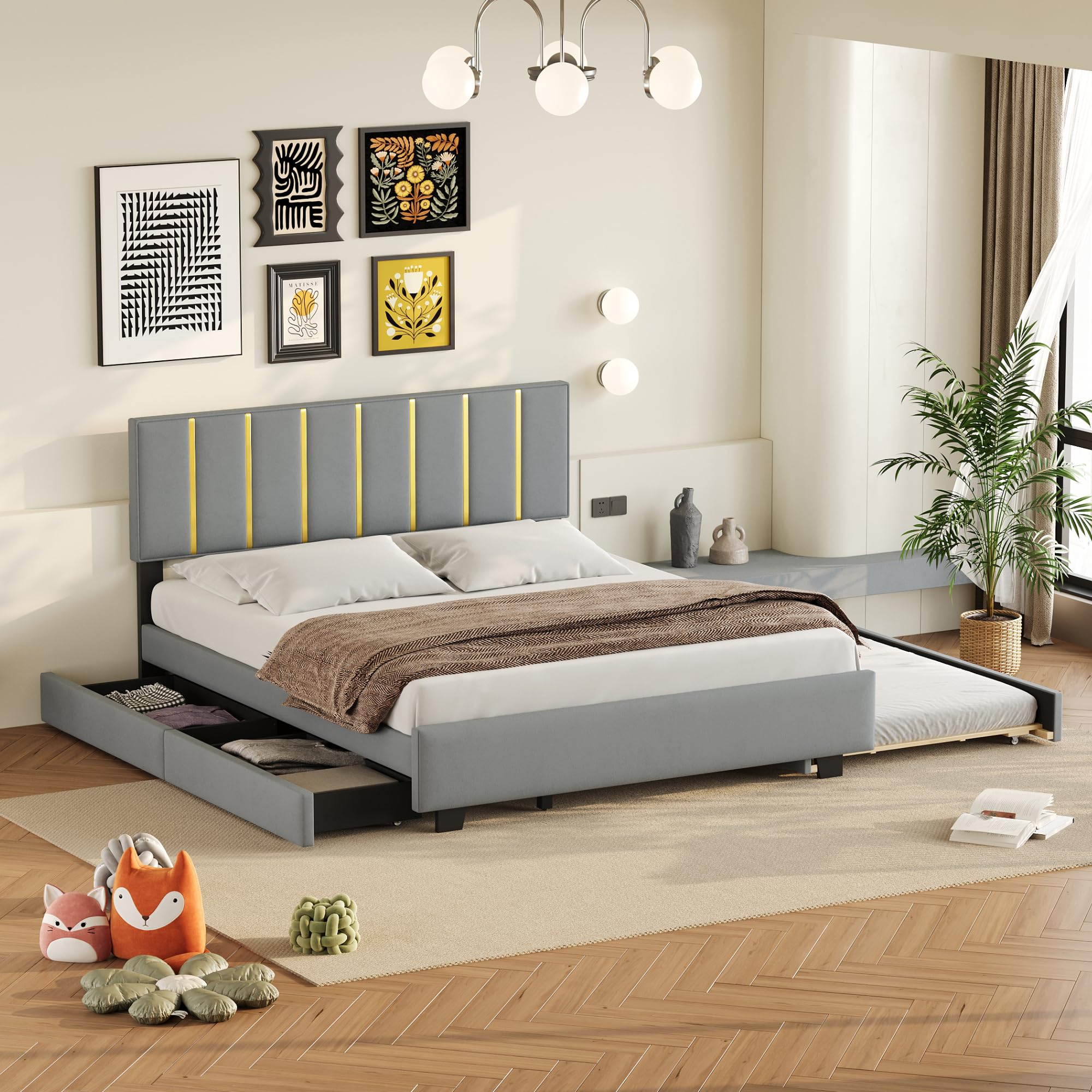 Queen Size Trundle Bed Frame Civama Full Bed Frame With Trundle,