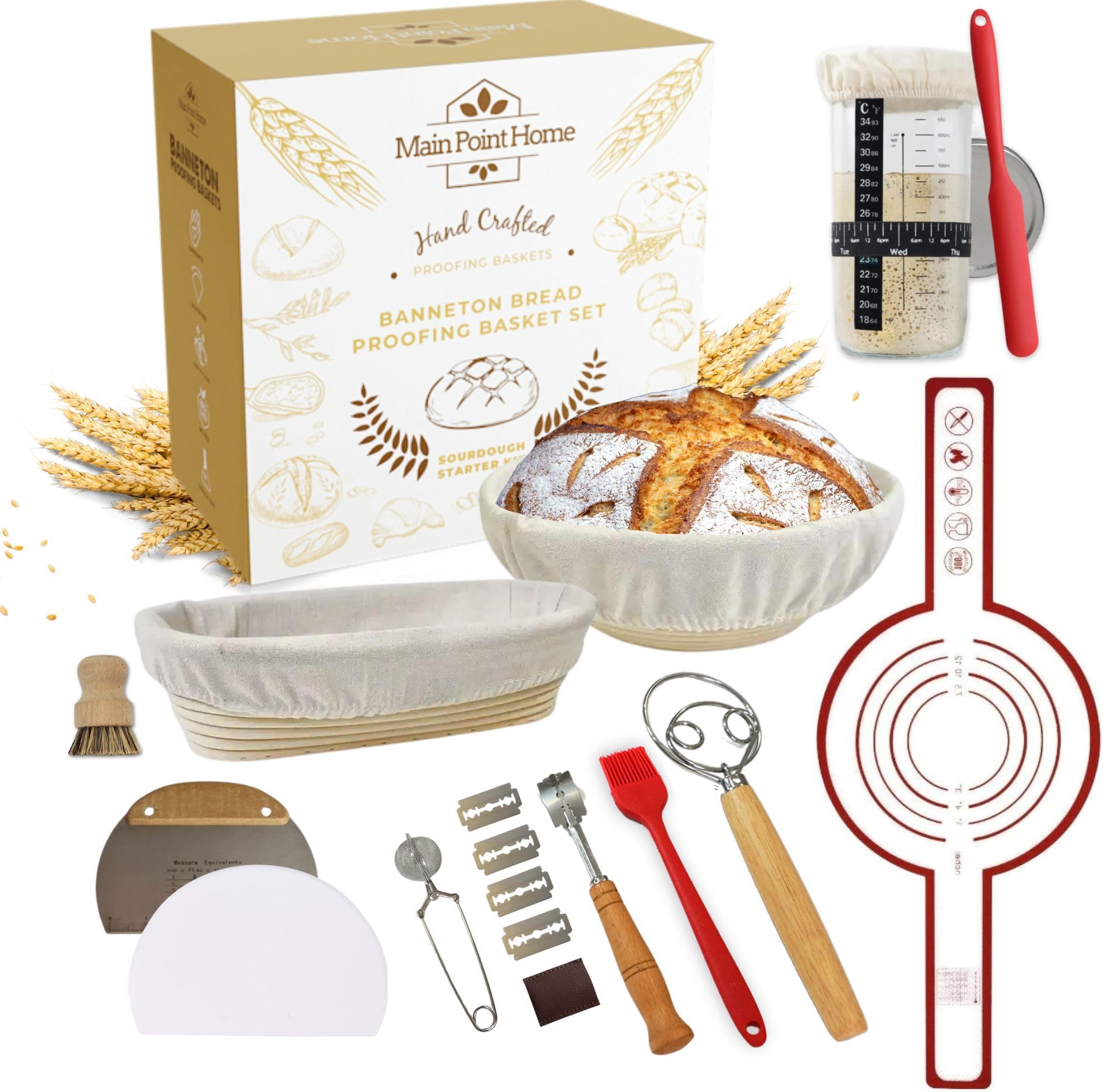 Round & Oval Bread Proofing Basket 18 PCS