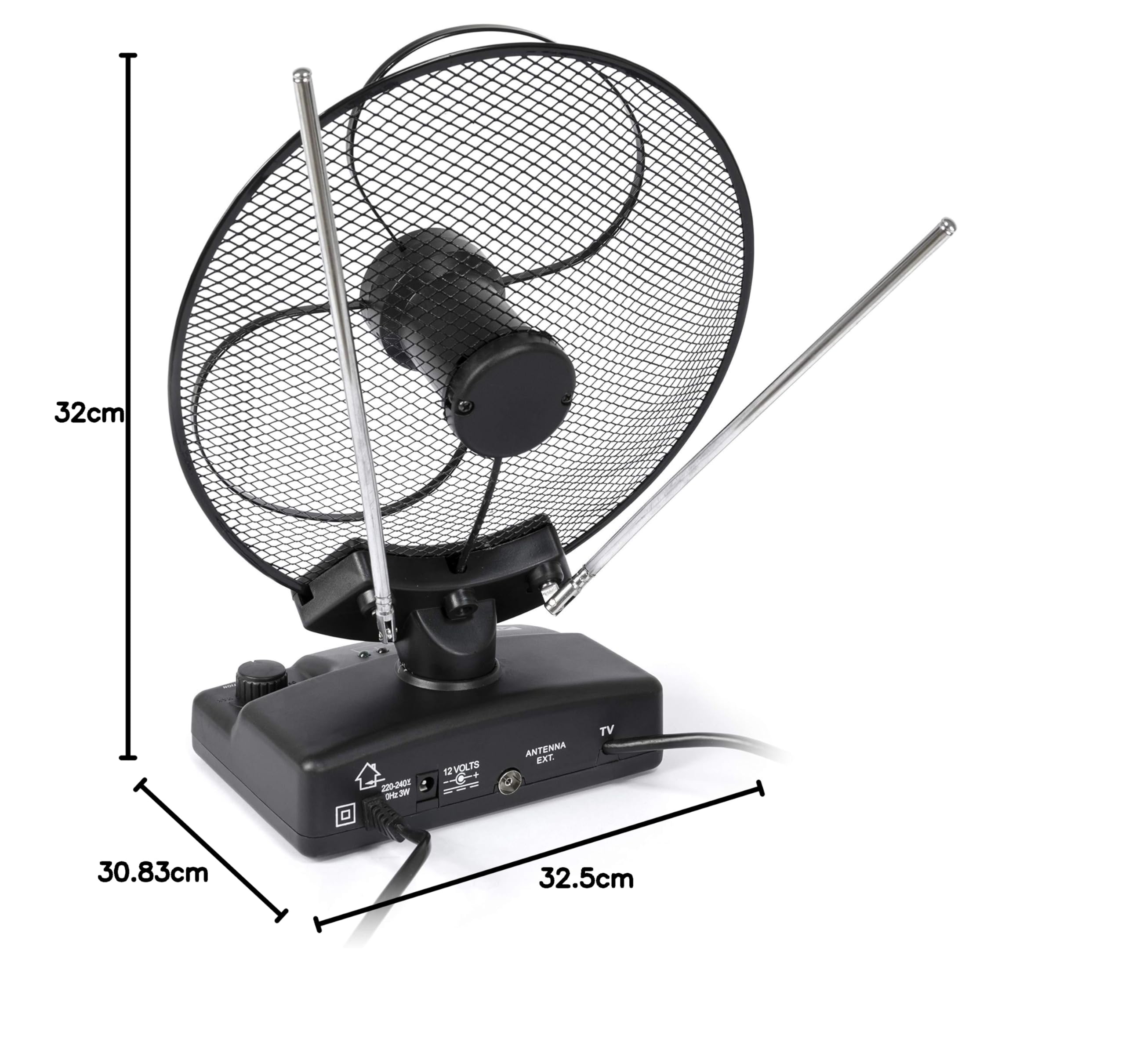 Antena Interior Electronica UHF+VHF Filtro 5G