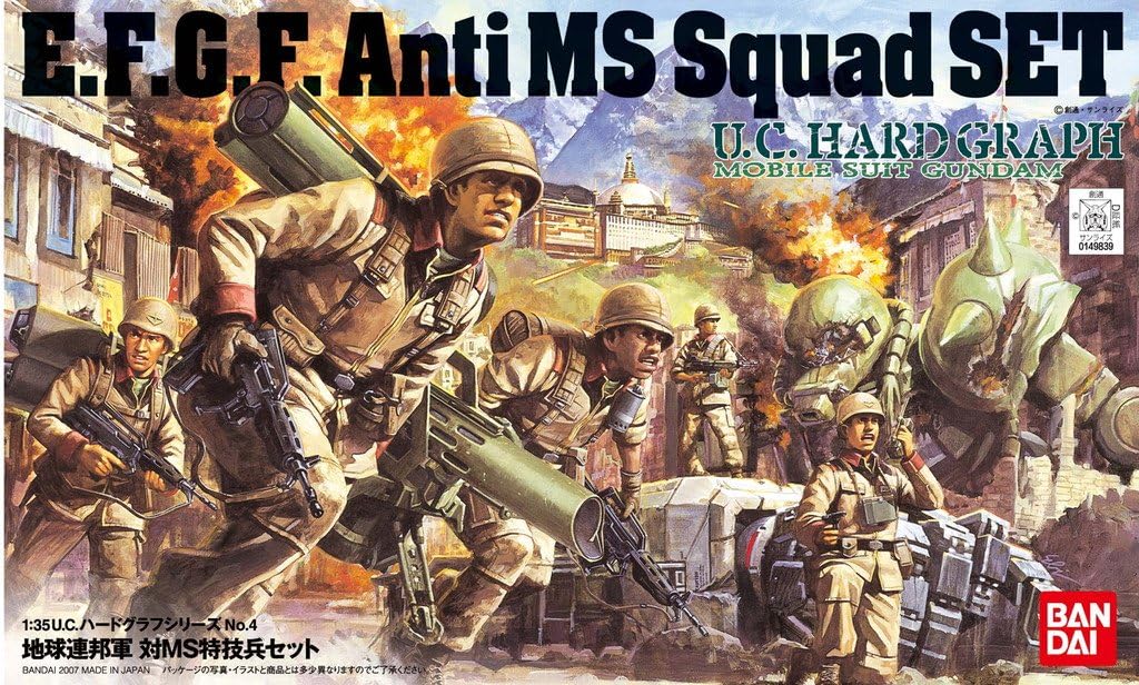 Bandai Hobby HGUC Anti MS Squad Set Mobile Suit Gundam: The 08th MS Team Model Kit (1/144 Scale)