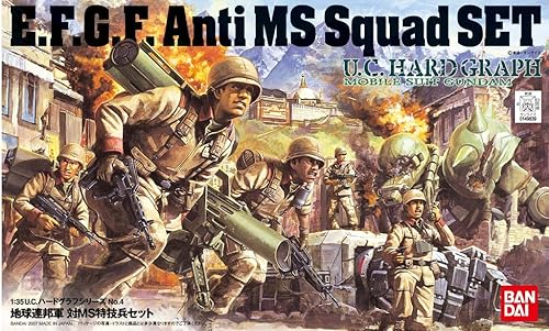Bandai Hobby HGUC Anti MS Squad Set Mobile Suit Gundam The 08th MS Team Model Kit (escala 1144)