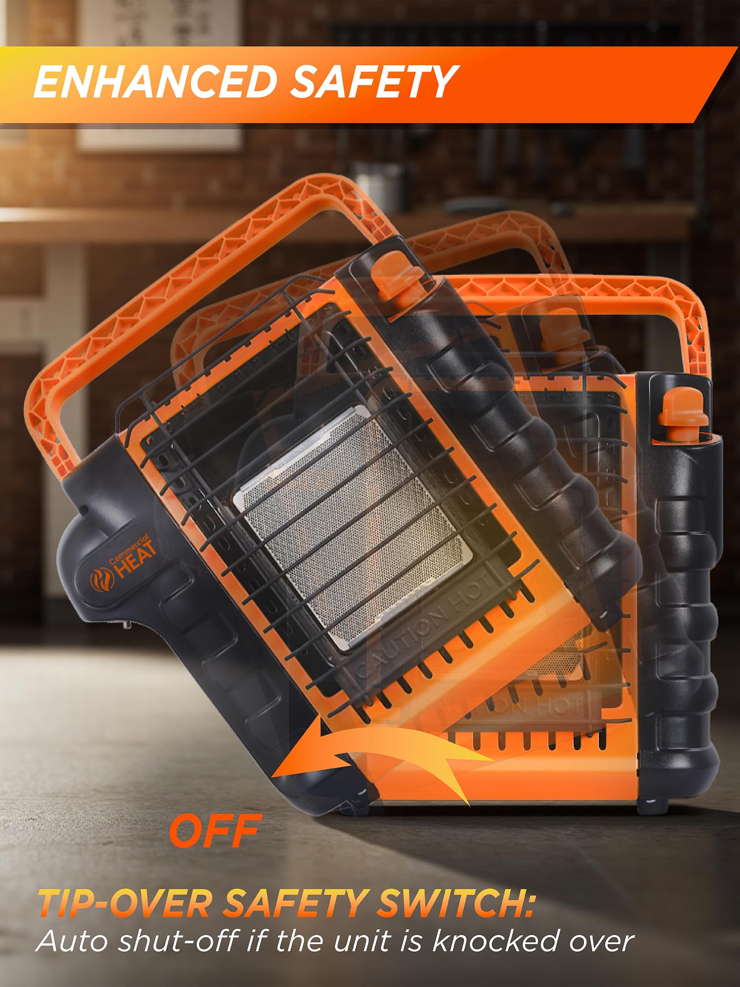 9000 BTU Portable Propane Heater - Keep Warm Outdoors -4