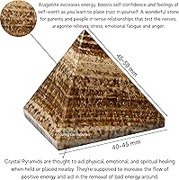 Vista 418 de Amazing Gemstone Amethyst Pyramid Crystal Healing Stones - 2" Great Pyramid Figurine of Natural Stone Pyramid for Meditation, Reiki, Chakra