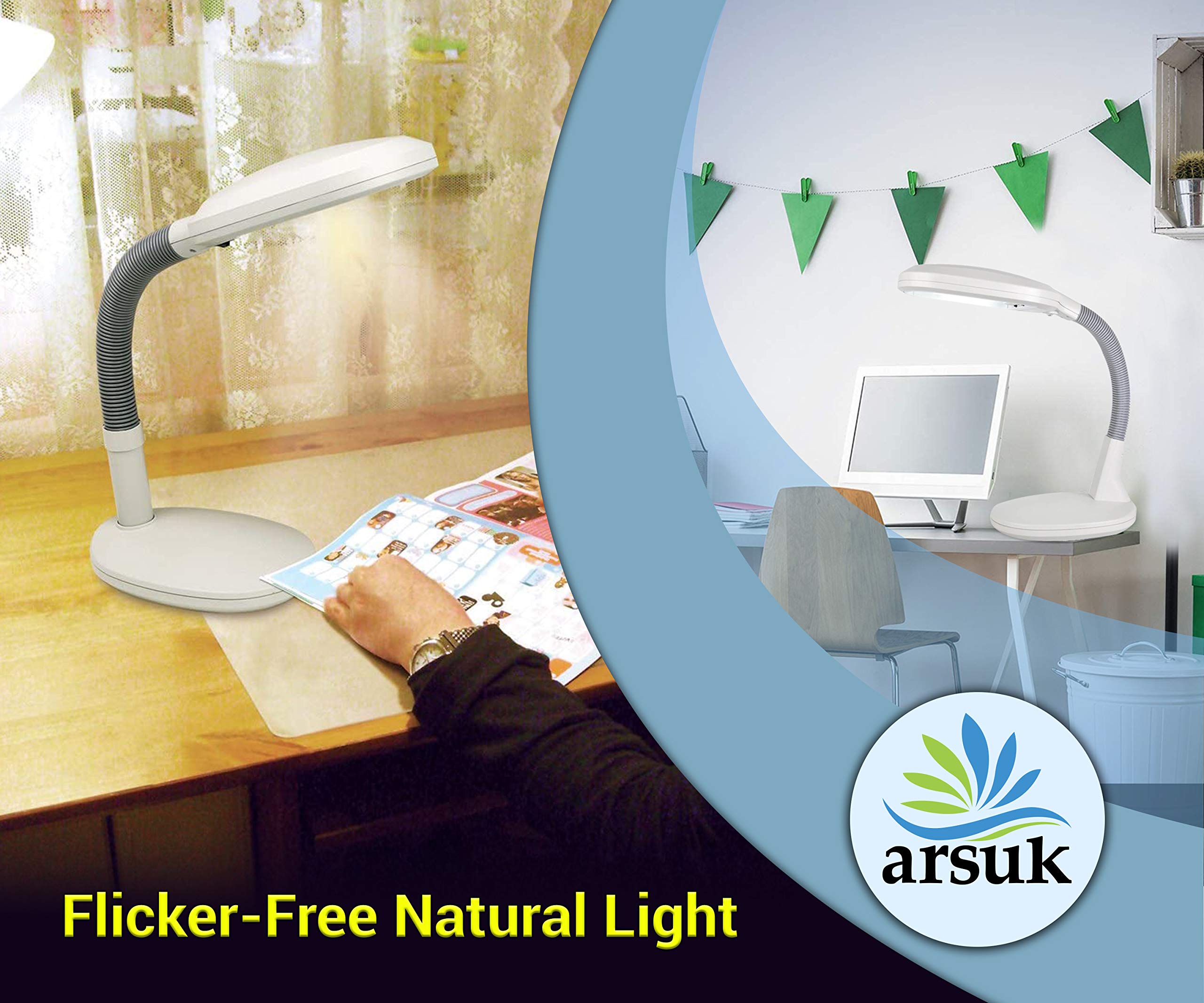 Buy ARSUK Desk Lamp Daylight High Vision Energy Saving 27W Work Reading