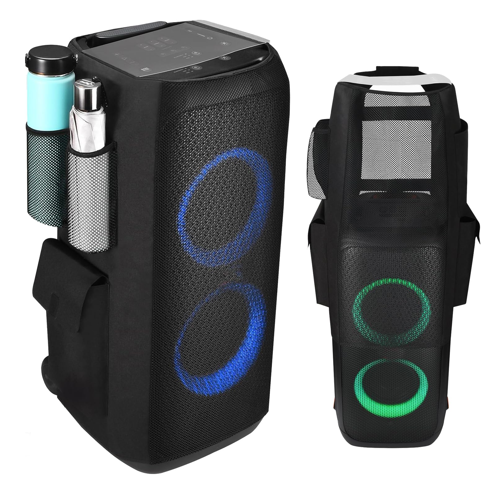 Multifunzionale Custodia Protettiva Borsa per JBL PartyBox 310, Impermeabile, Traspirante Pieghevole JBL Party Box 310 Accessori con Più Borse 2 Pezzi
