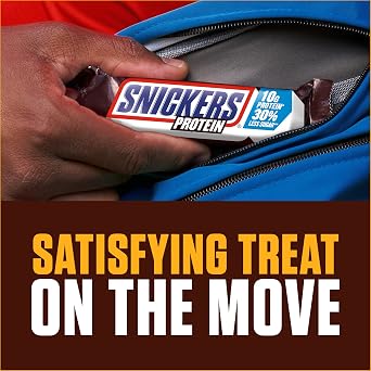 Snickers Chocolate Protein Bars, Peanut Butter, Caramel & Milk Chocolate Bulk Box, 18 x 47g, Ideal for Gift, Snacks or Hamper