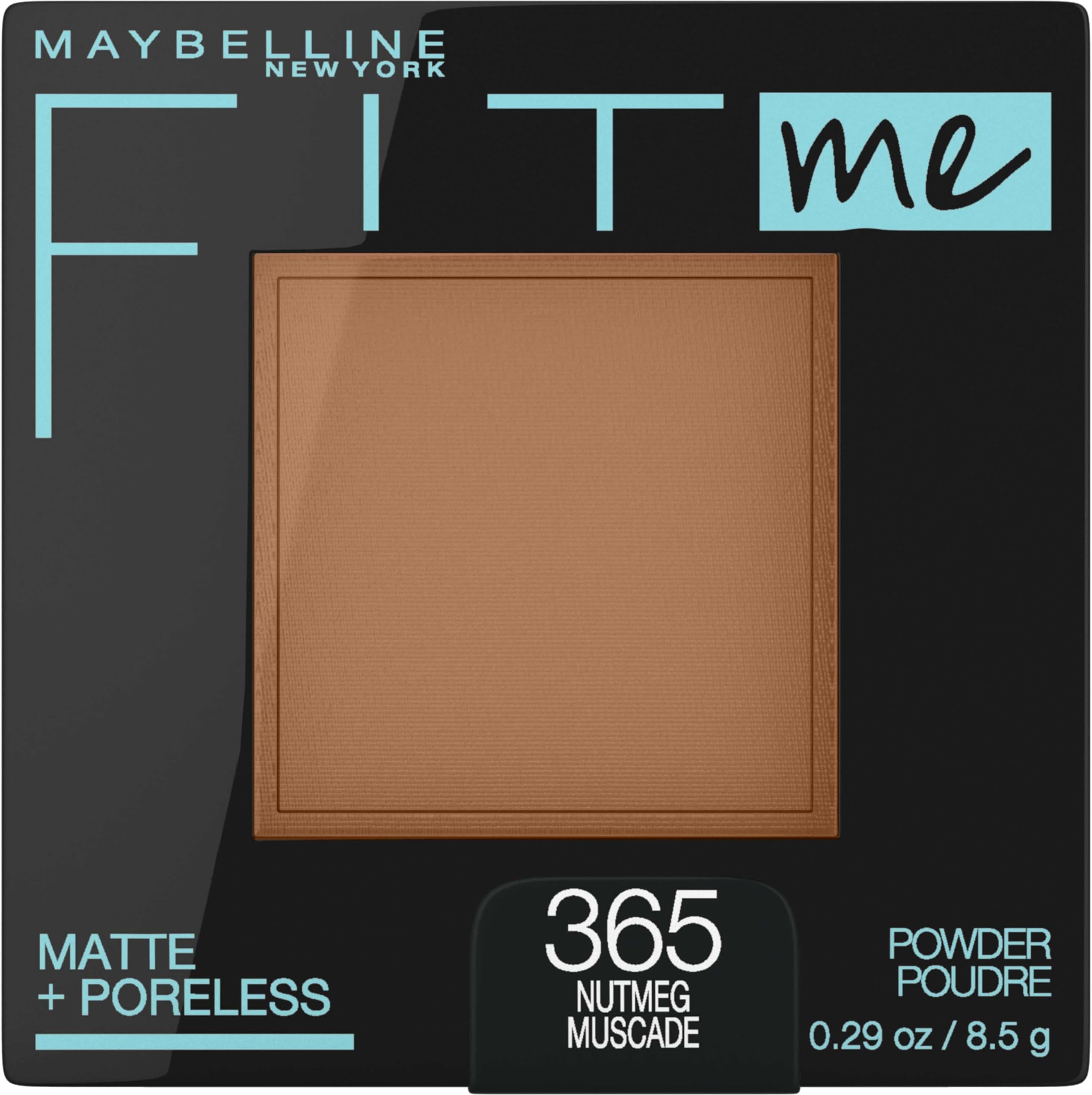 Maybelline Fit Me Matte + Poreless Pressed Face Powder Makeup & Setting Powder, Nutmeg, 1 Count
