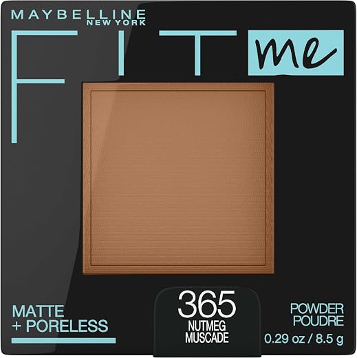 Maybelline New York Fit Me Matte + Poreless Powder Makeup For Oily Skin, Nutmeg, 57.4 Gram, Cream