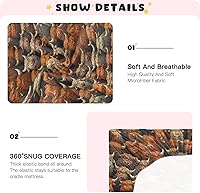 Vista 5 de Fitted Crib Sheets Highland Cows Mini Crib Sheets for Boy & Girl Toddler Mattress Sheets Playard Sheet 21216692