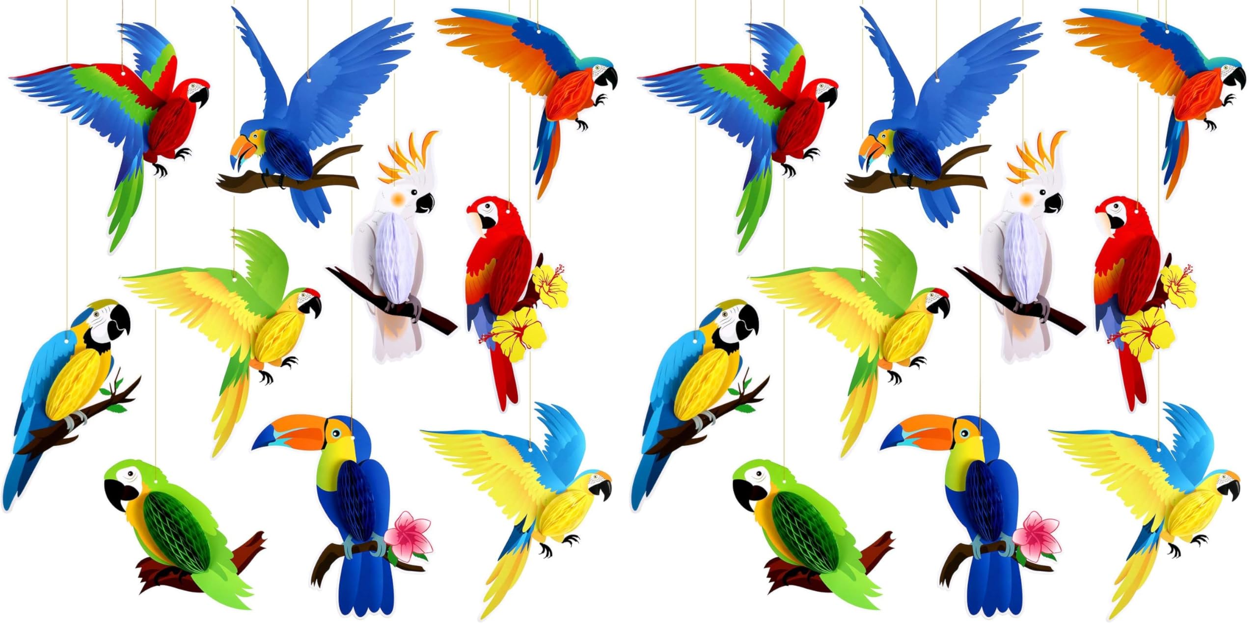 Tropical Birds Party Decorations - Luau Streamers -7