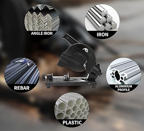 Miniatura 5 de APLMAN 6 pulgadas corte sierra ingletadora 45° ángulo hierro/barras de refuerzo/hierro/corte plástico