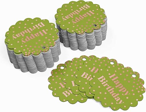 Miniatura 88 de Etiquetas colgantes para botellas de feliz cumpleaños, paquete de 100 unidades Blanco,Aqua Blue,Negro,Azul,Azul turquesa oscuro,Rosa