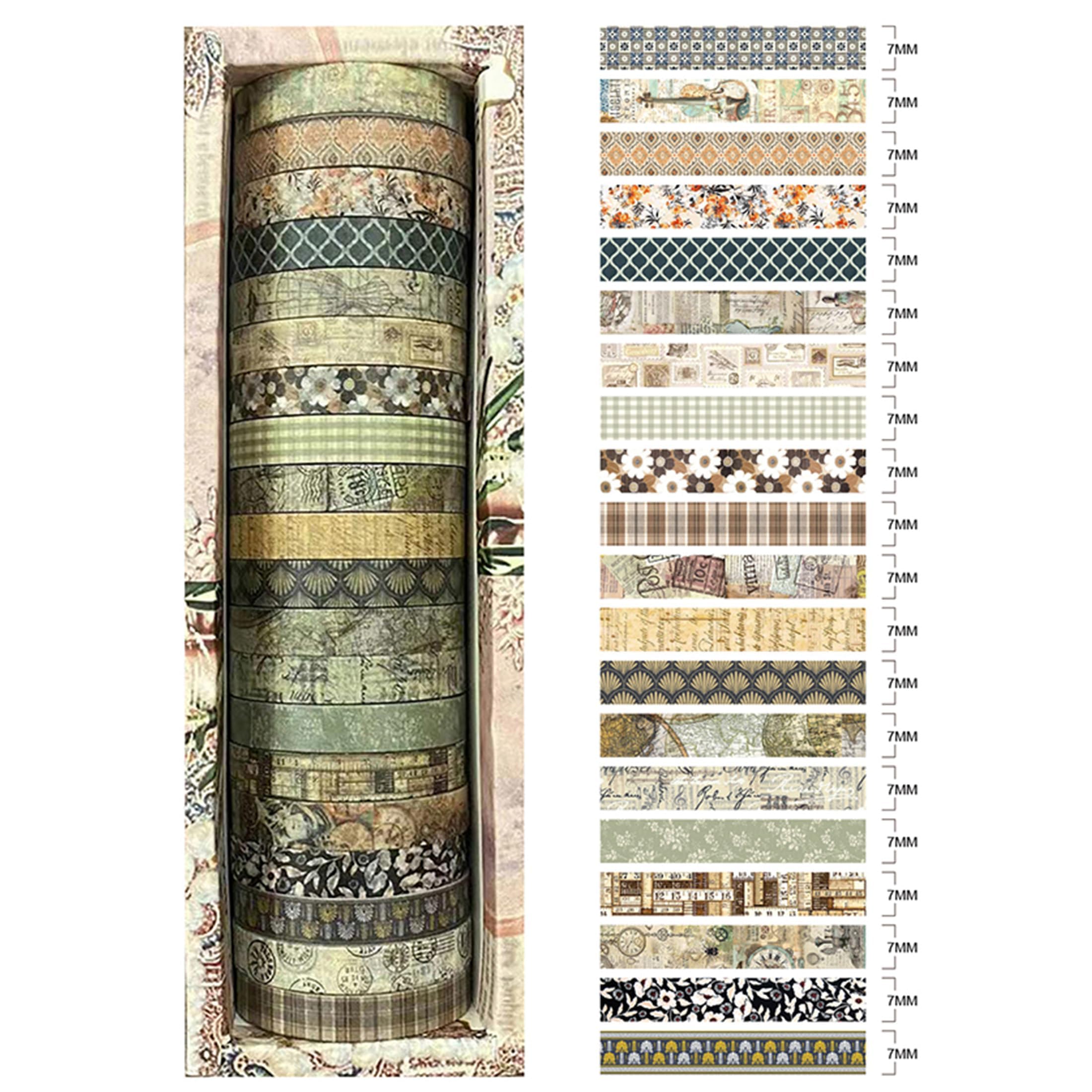 KAVI' S 12 Rouleaux Washi Tape Set, Ruban Adhésif | FindTheDeal