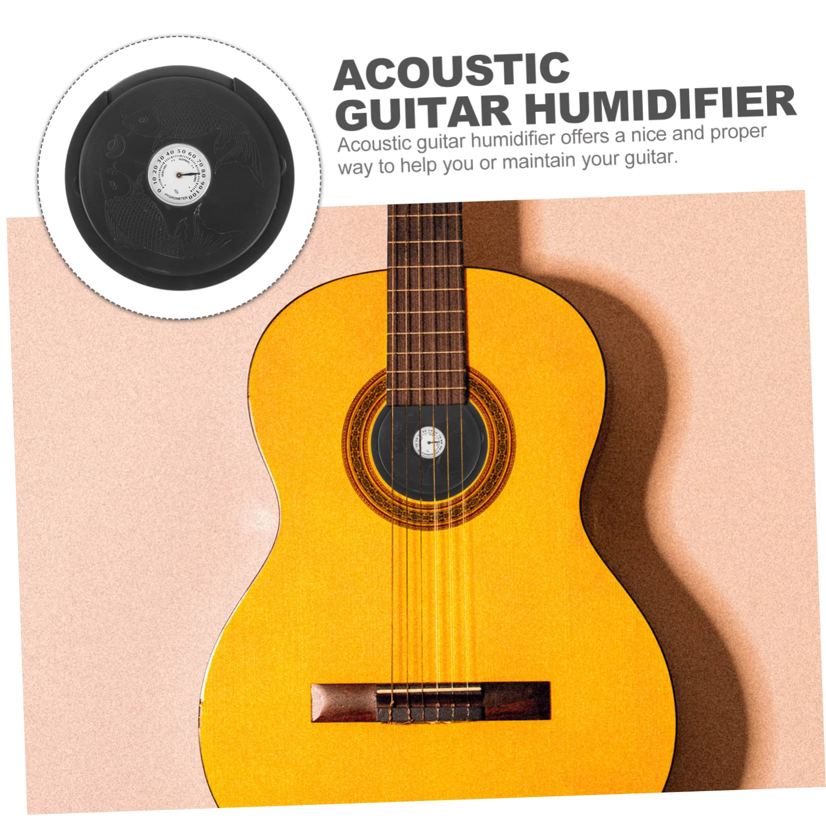 SUPVOX 4piezas Humidificador De Guitarra Acústica Para Orificio De Sonido Accesorio De Cuidado Para Instrumentos Previene Daños y Mejora El Sonido Fácil Instalación y Uso Estable