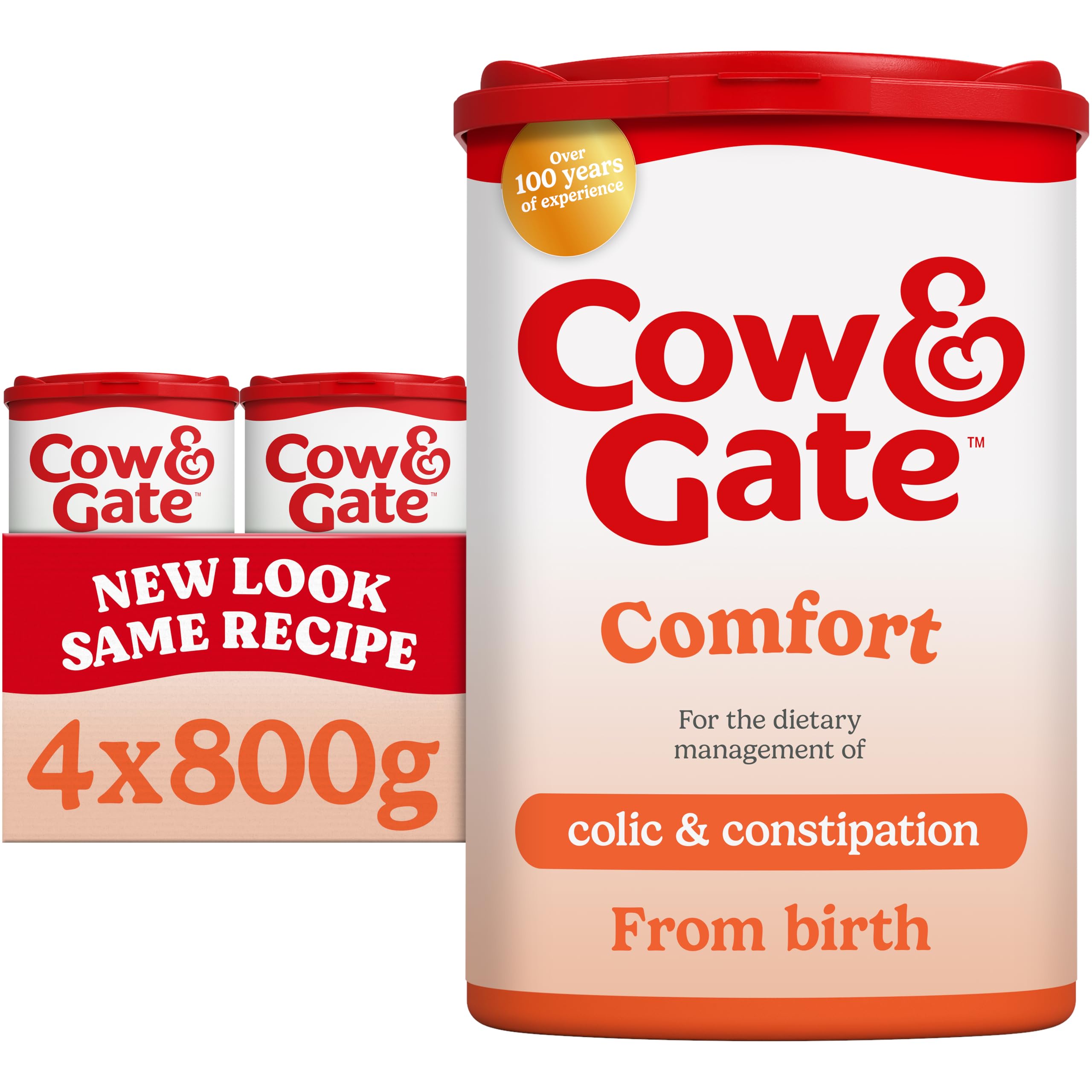 Comfort Baby Milk Powder Formula, from Birth, 800 g (Pack of 4)