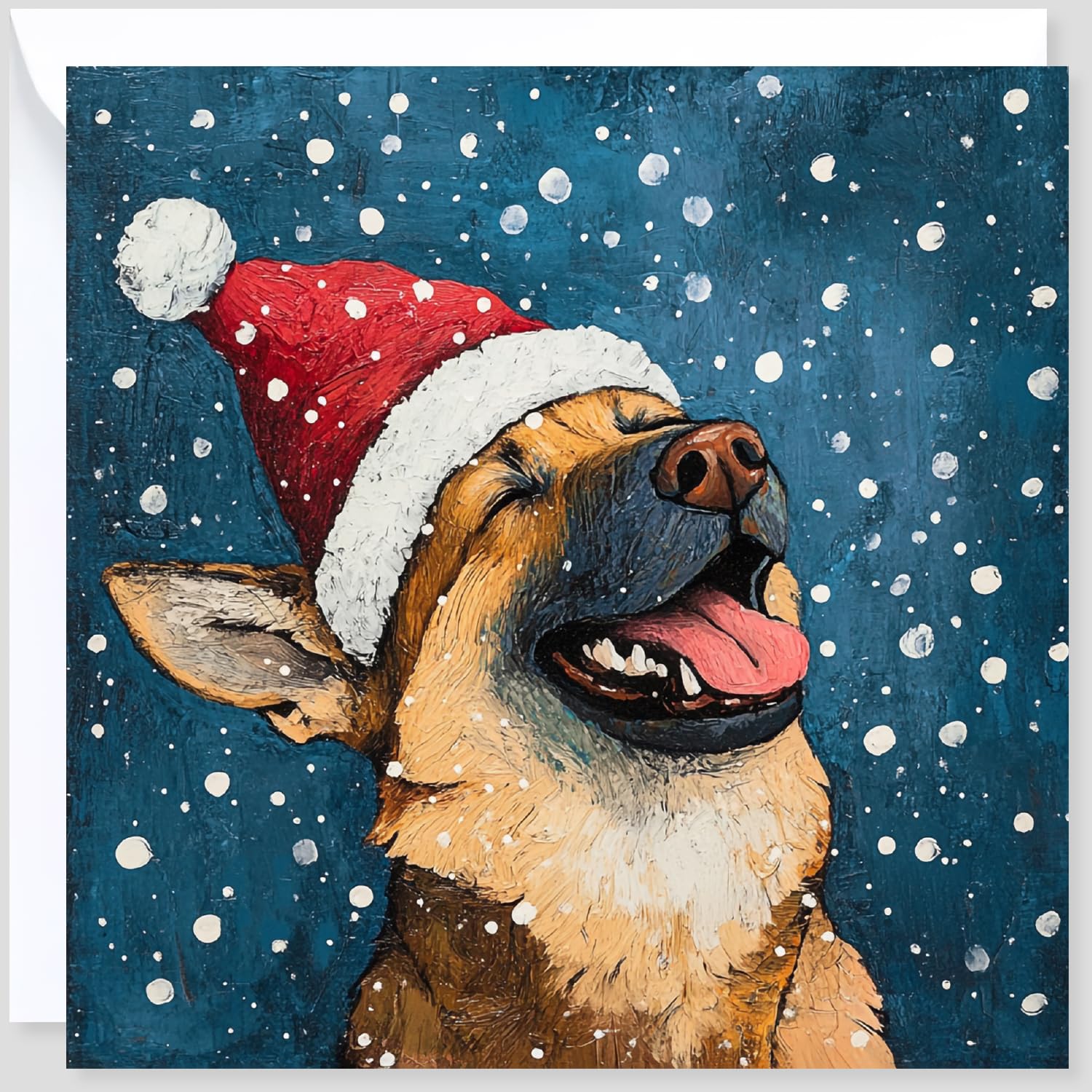 Dog Christas Cards For Woen En - Doggy Christas - Happy Xas