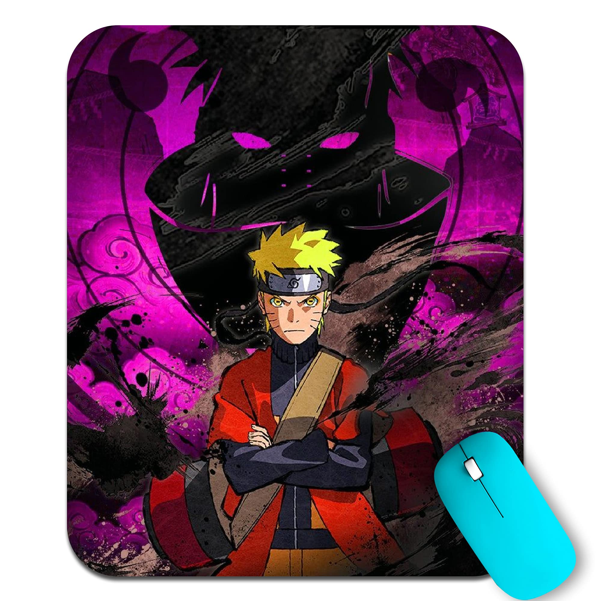 PrintLine Naruto Design 2 Big Size Non-Slip Rubber Base Mousepad for Laptop and Computer |(8.5 inches x 7 inches) (B09FY1394Q) Amazon Price History, Amazon Price Tracker