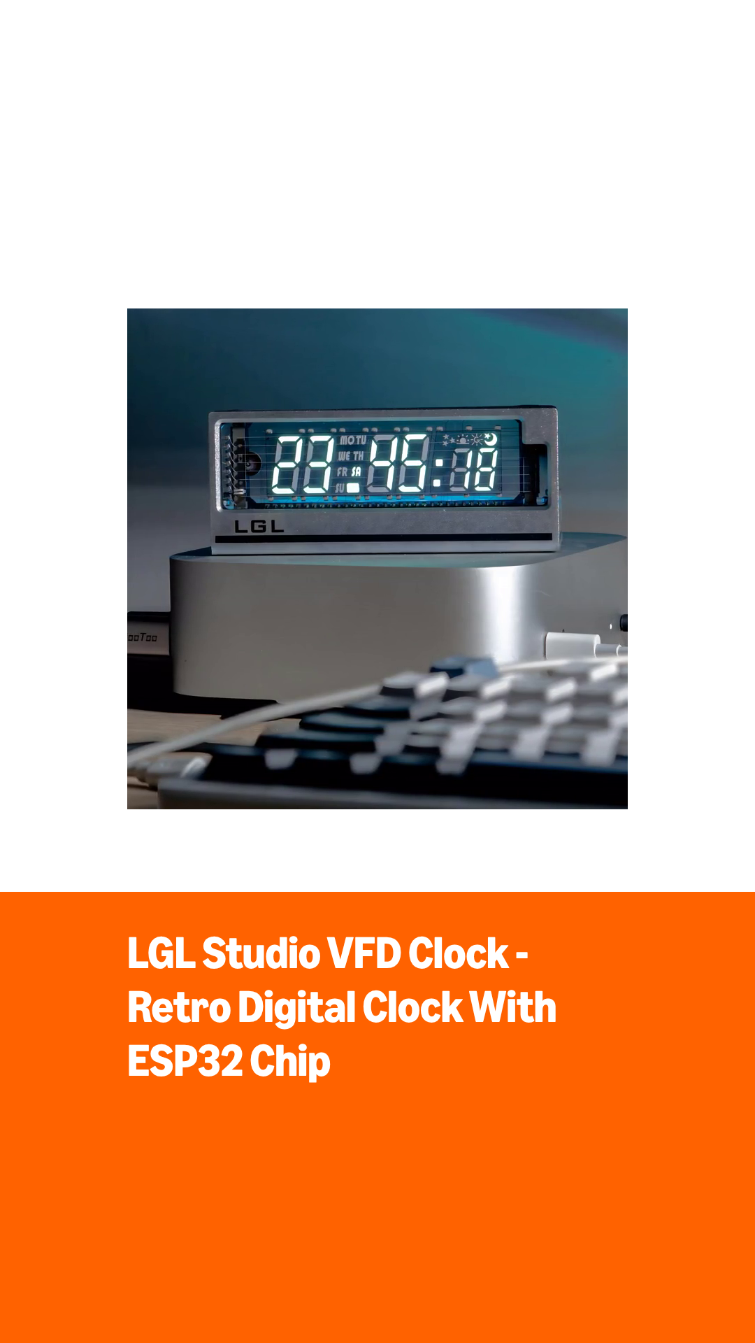 Amazon.com: LGL Studio VFD Clock | Nixie Tube & Digital Electronic
