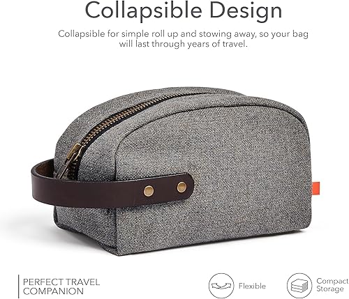 Miniatura 7 de Sunbrella Andy Travel Kit  Neceser duradero  Bolsa resistente al agua y a las manchas para accesorios de viaje  Bolsa unisex para afeitado y