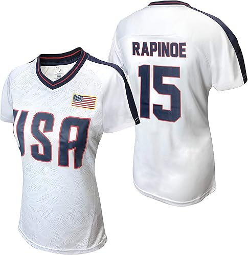 Icon Sports Camiseta de USWNTPA Camiseta oficial de fútbol americano para mujer de la Asociación de Jugadores de la Unión de Estados Unidos con la