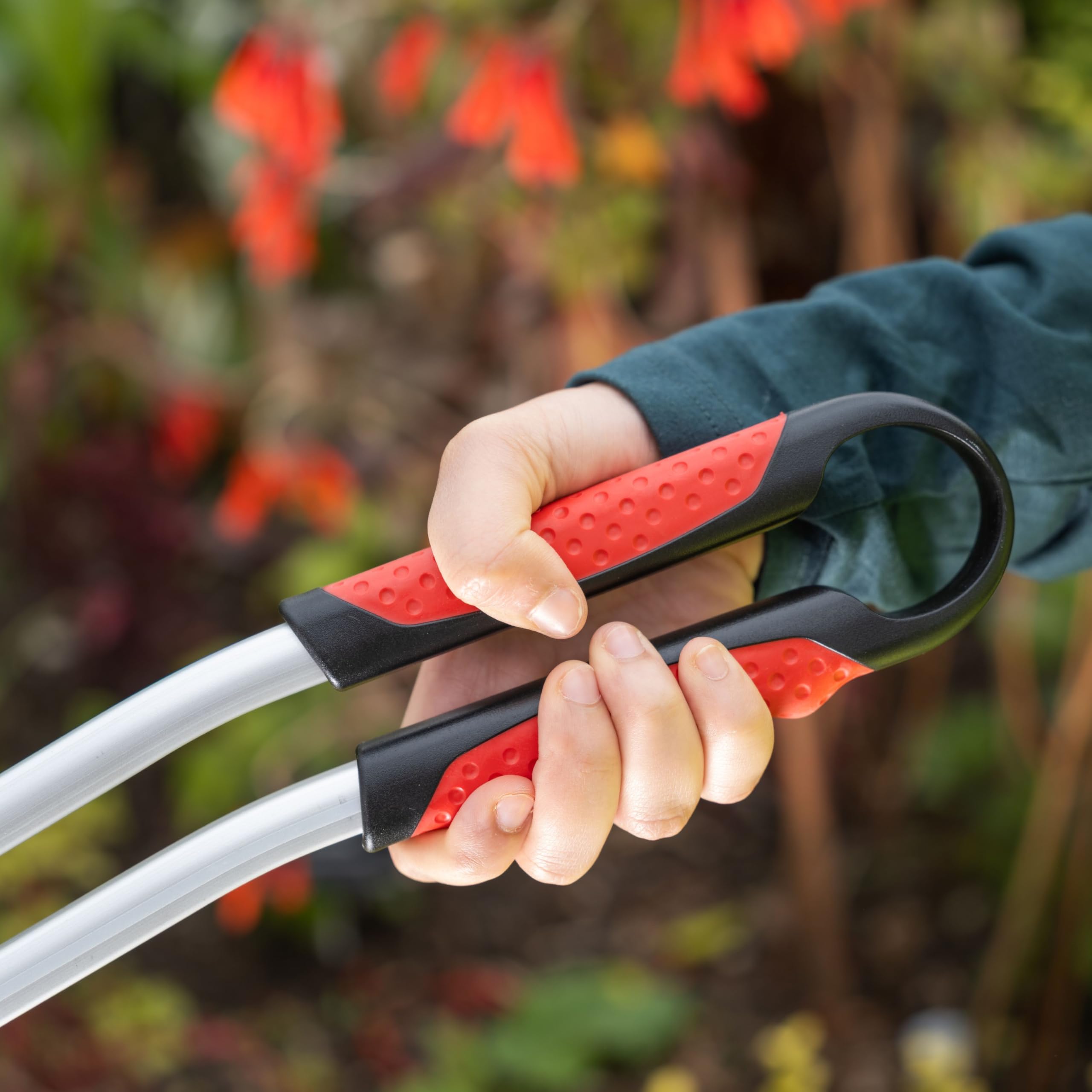The Helping Hand Company Ranger Max - Manico Curvo, 35 cm, Colore: Rosso/Argento