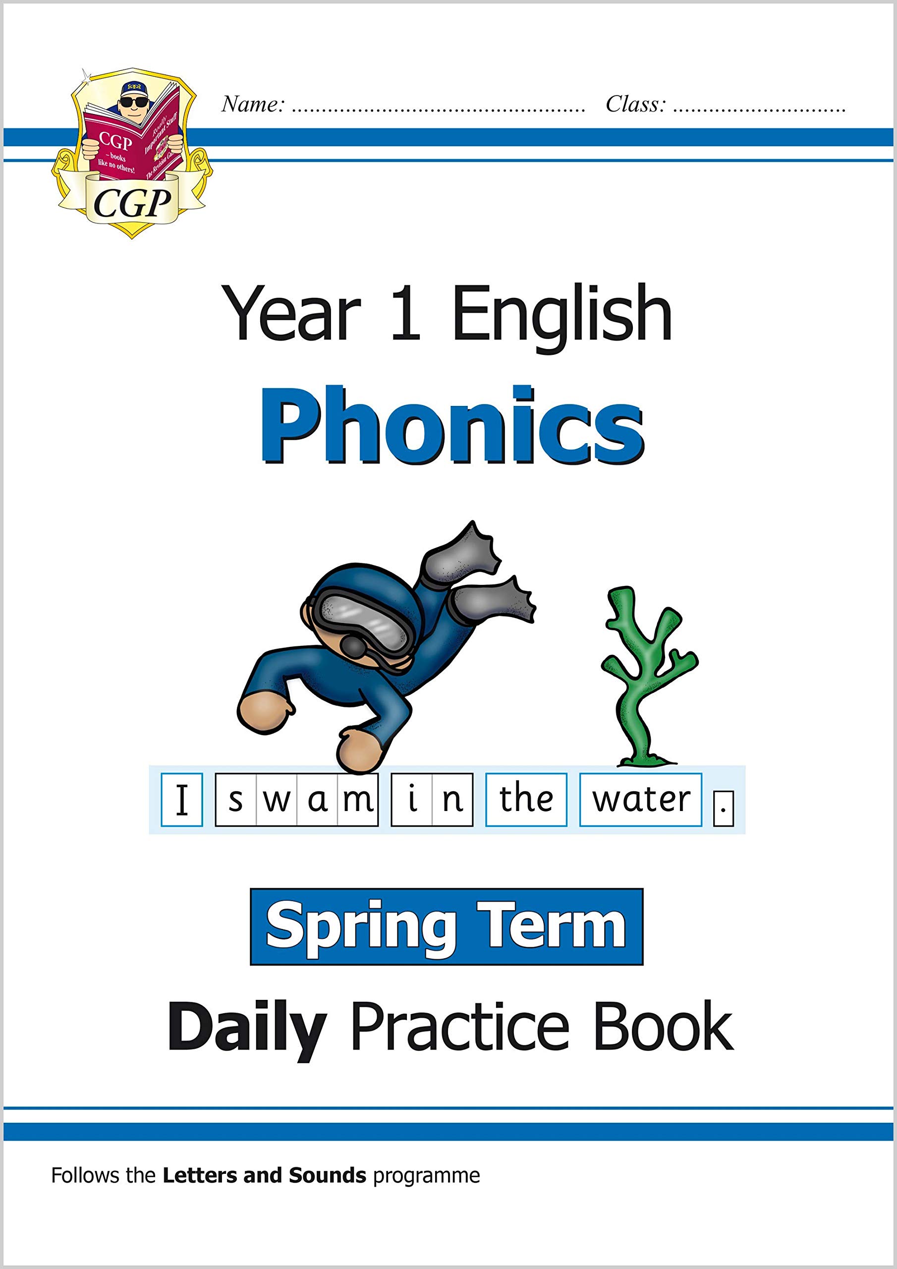 Coordination Group Publications Ltd (CGP) KS1 Phonics Year 1 Daily Practice Book: Spring Term