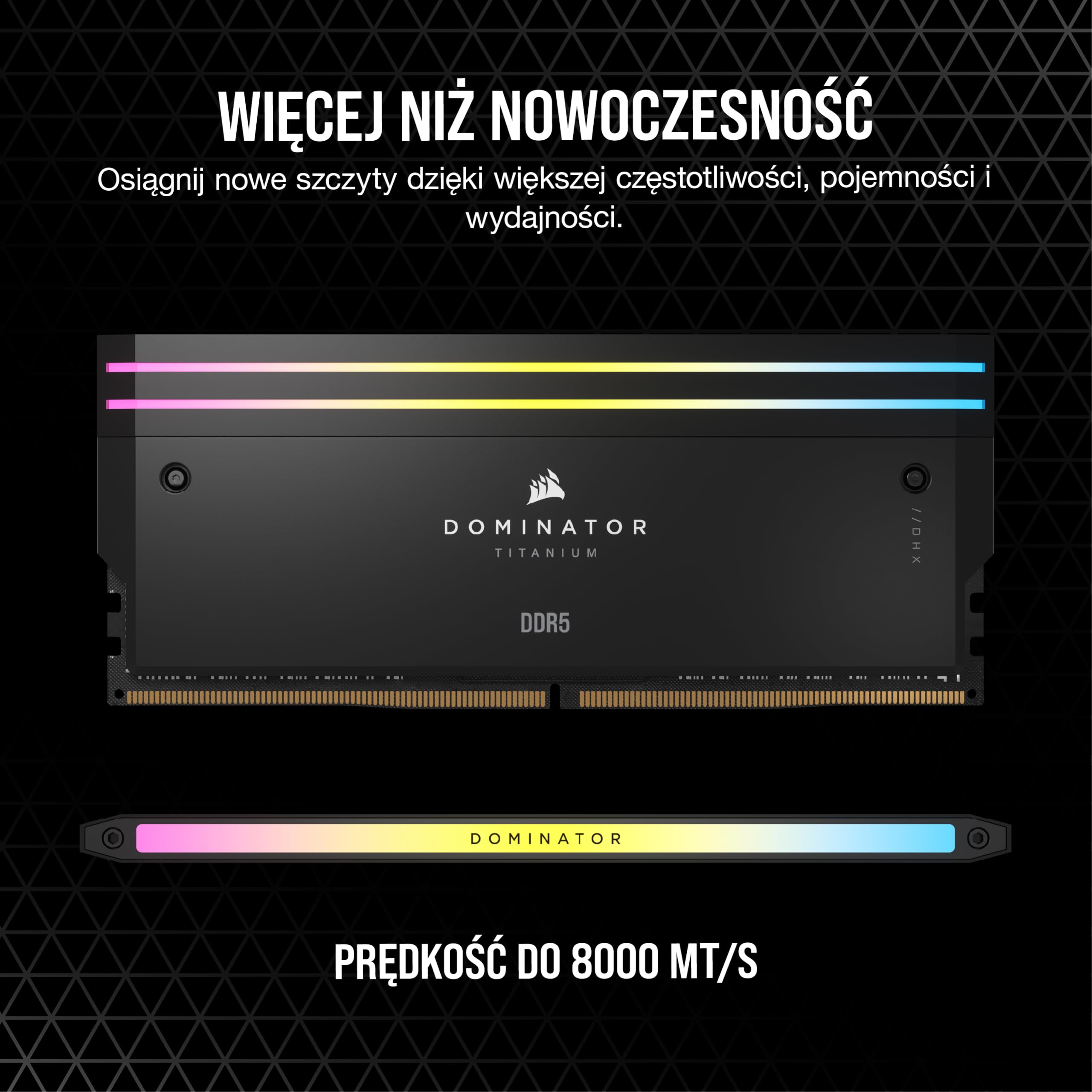 CORSAIR DOMINATOR TITANIUM RGB DDR5 RAM 48GB (2x24GB) DDR5