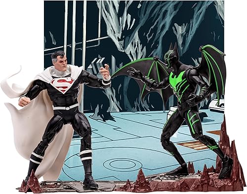 Miniatura 5 de DC Multiverse - Figura de acción Batman Beyond de 2.0-7 pulgadas, Batman Beyond vs. Justice Lord Superman, paquete de 2 unidades