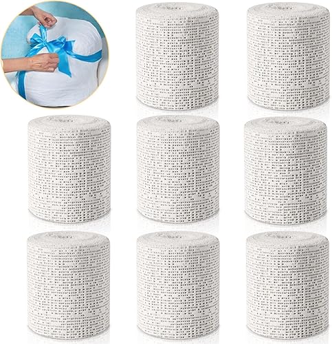 Rollos de tela de yeso de 45 pies a 211 pies, tiras de gasa blanca, vendajes envolventes para manualidades, máscara de molde para el vientre, moldes