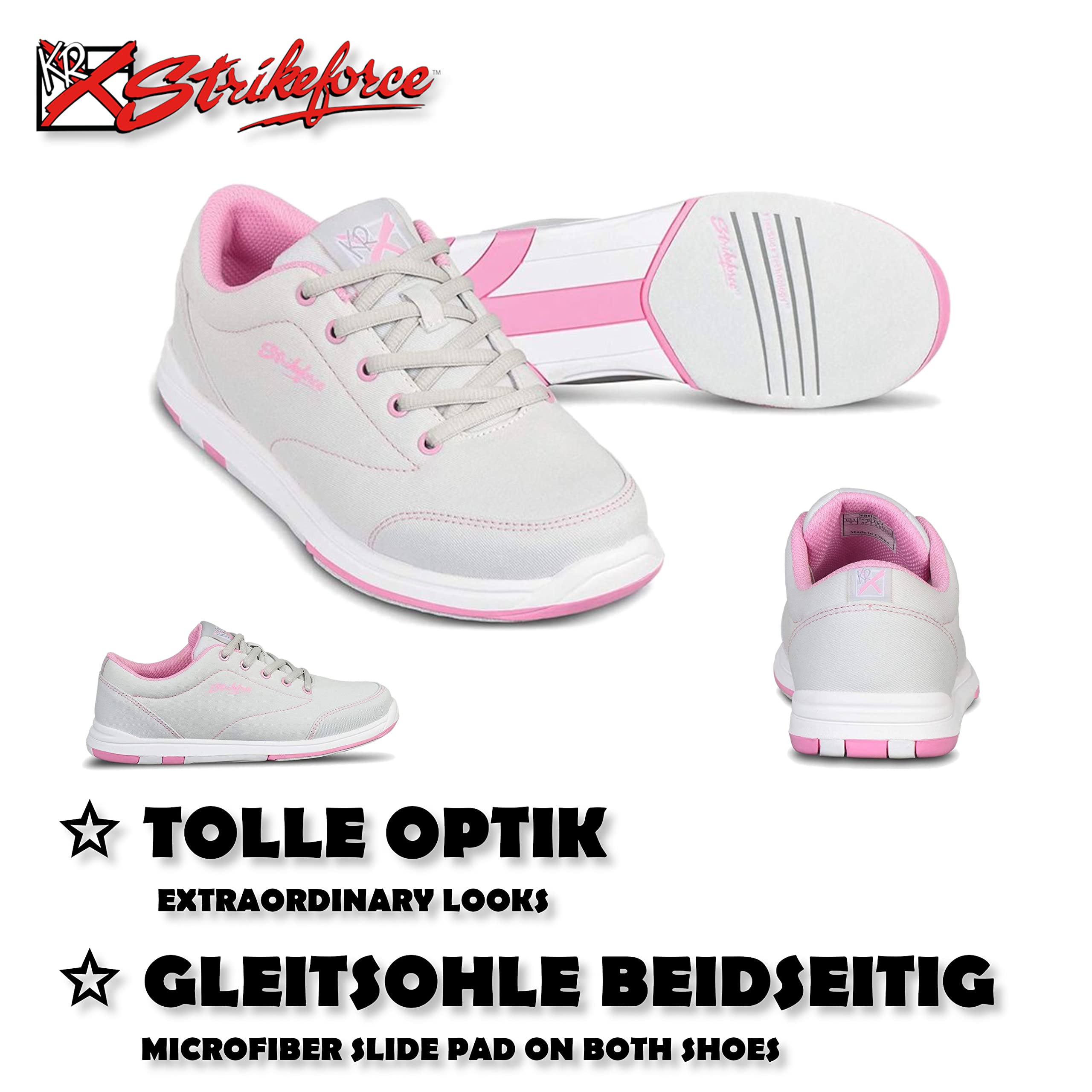 Bowling-Schuhe | KR Strikeforce – Chill | Damen-Schuh mit Gleitsohle beidseitig | Moderner Sportschuh