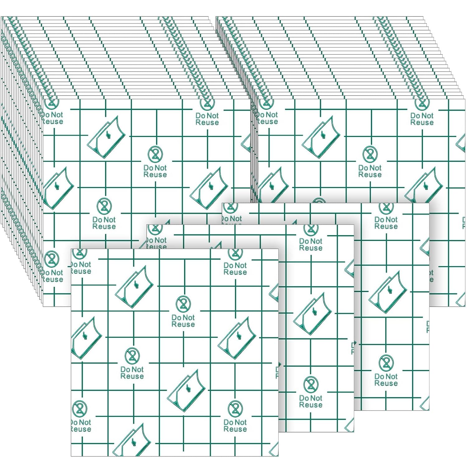 200 Pieces Makeup Hand Palette Single Use Makeup Mixing Palette Disposable Foundation Mixing Tray Adhesive Artist Cosmetic Makeup Palette Waterproof Makeup Tape for Women Girl (3.15 x 3.15 Inch)