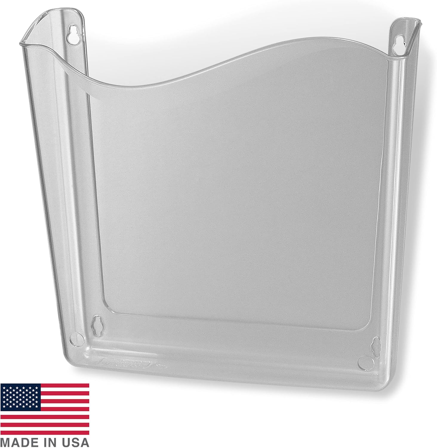 Officemate Unbreakable Wall File, Vertical, Clear (21674) : Hanging Wall Files : Office Products