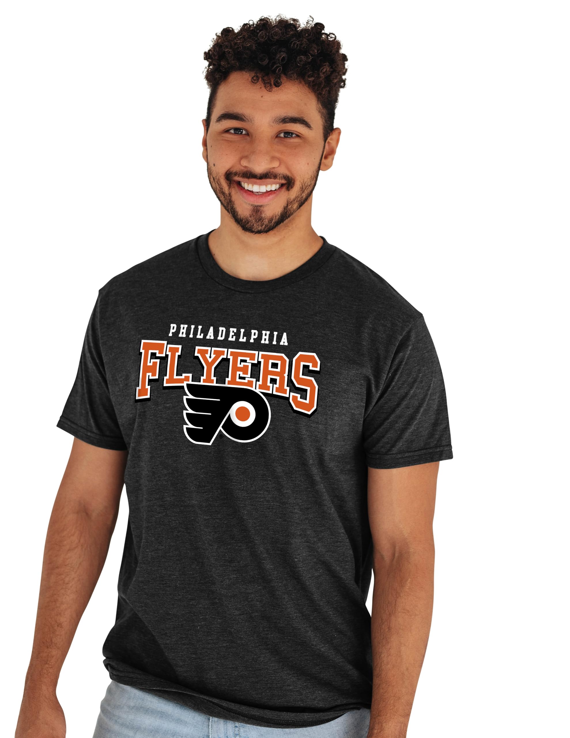 Blue 84 NHL Officially Licensed T-Shirt Heathered Black