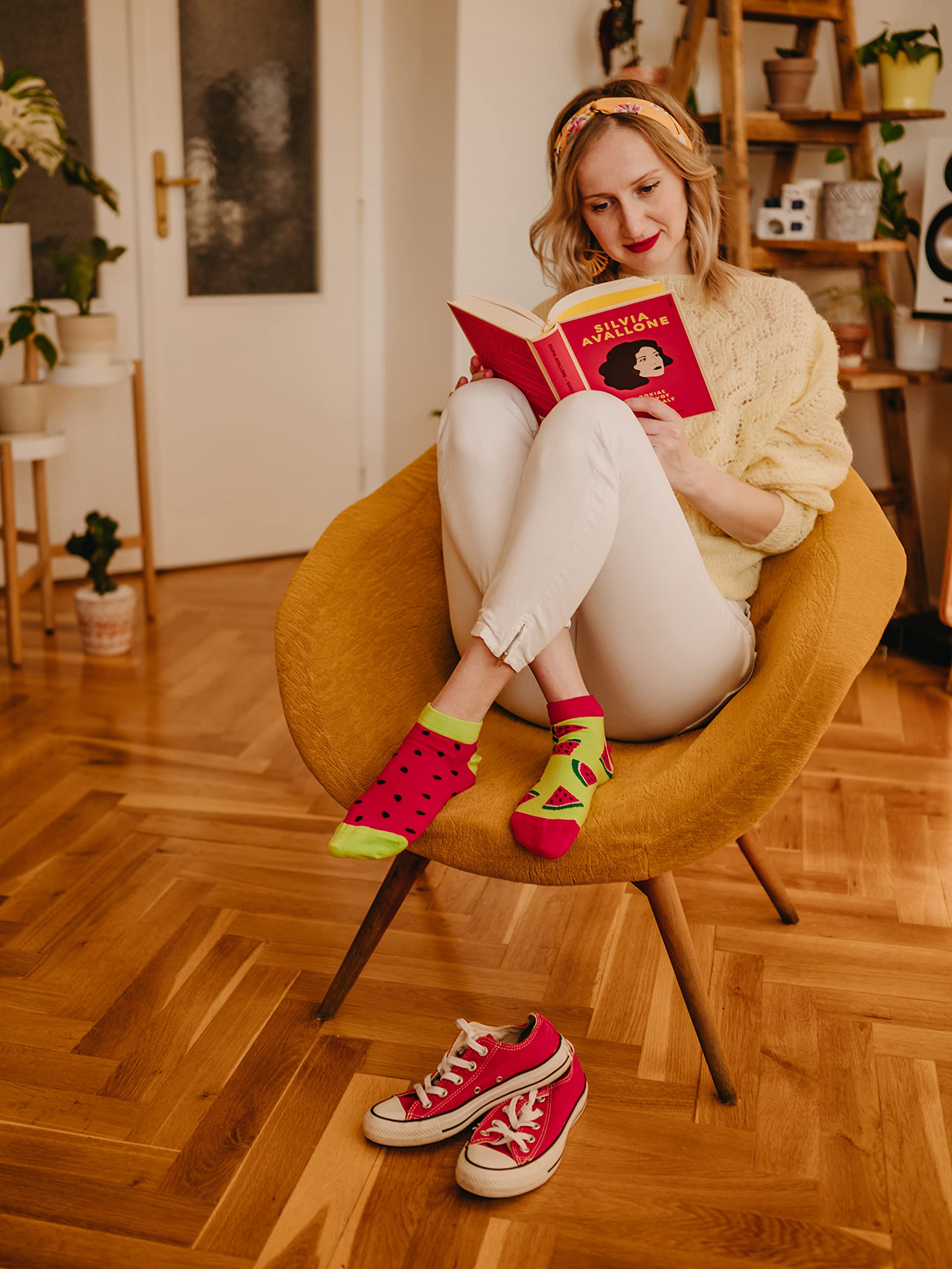 Dedoles Calzini Unisex Donna Uomo & Bambini Calze Cotone con tanti Design divertenti Calcio Bicicletta Piante Cavalli Regalo sinistra destra diversi