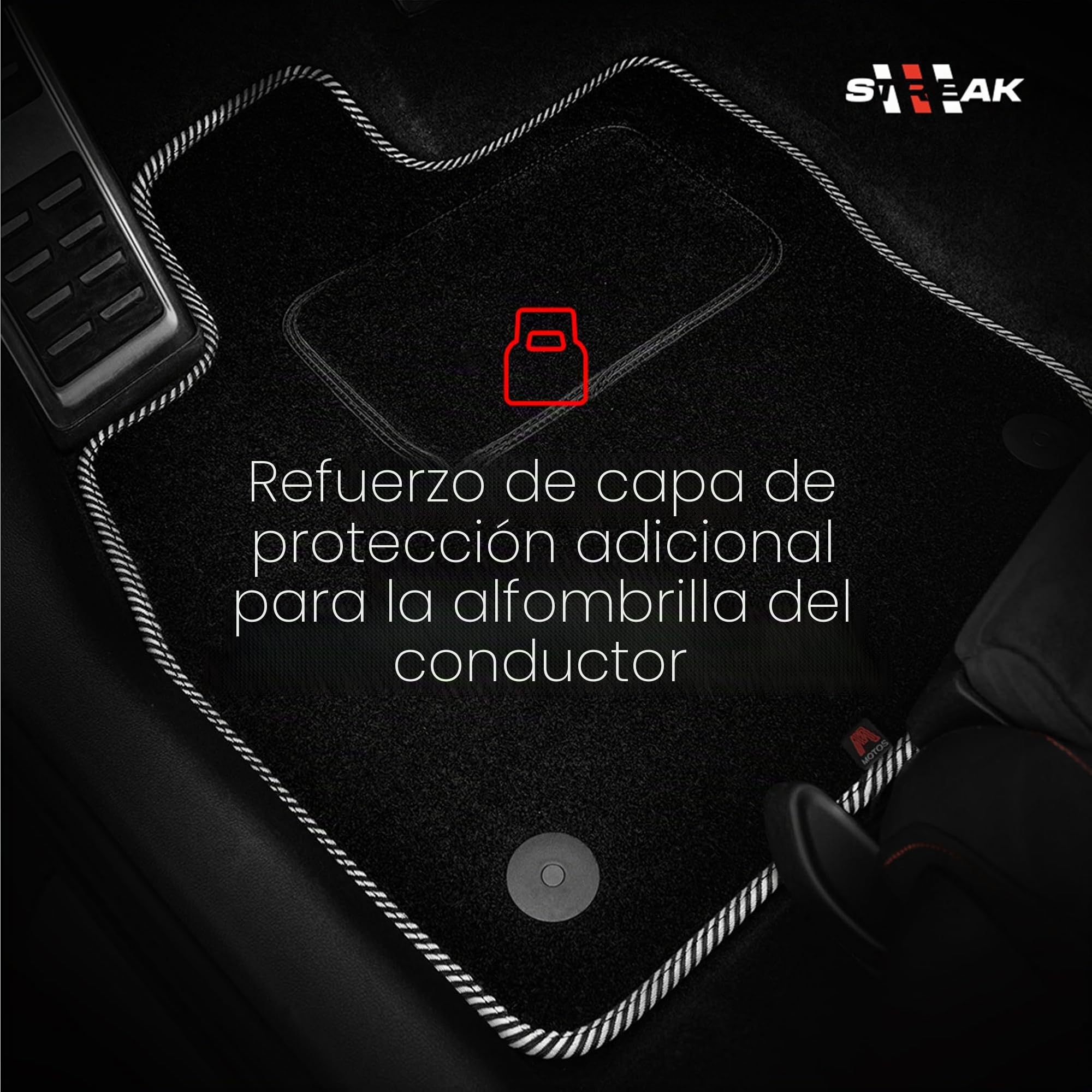MOTOS alfombrillas coche de velours standard adecuado para Ford S-MAX I 2006-2015 7 pasajeros - Standard, Tejido, Gris - Experimenta un nuevo confort de conducción con un juego de alfombra de coche de