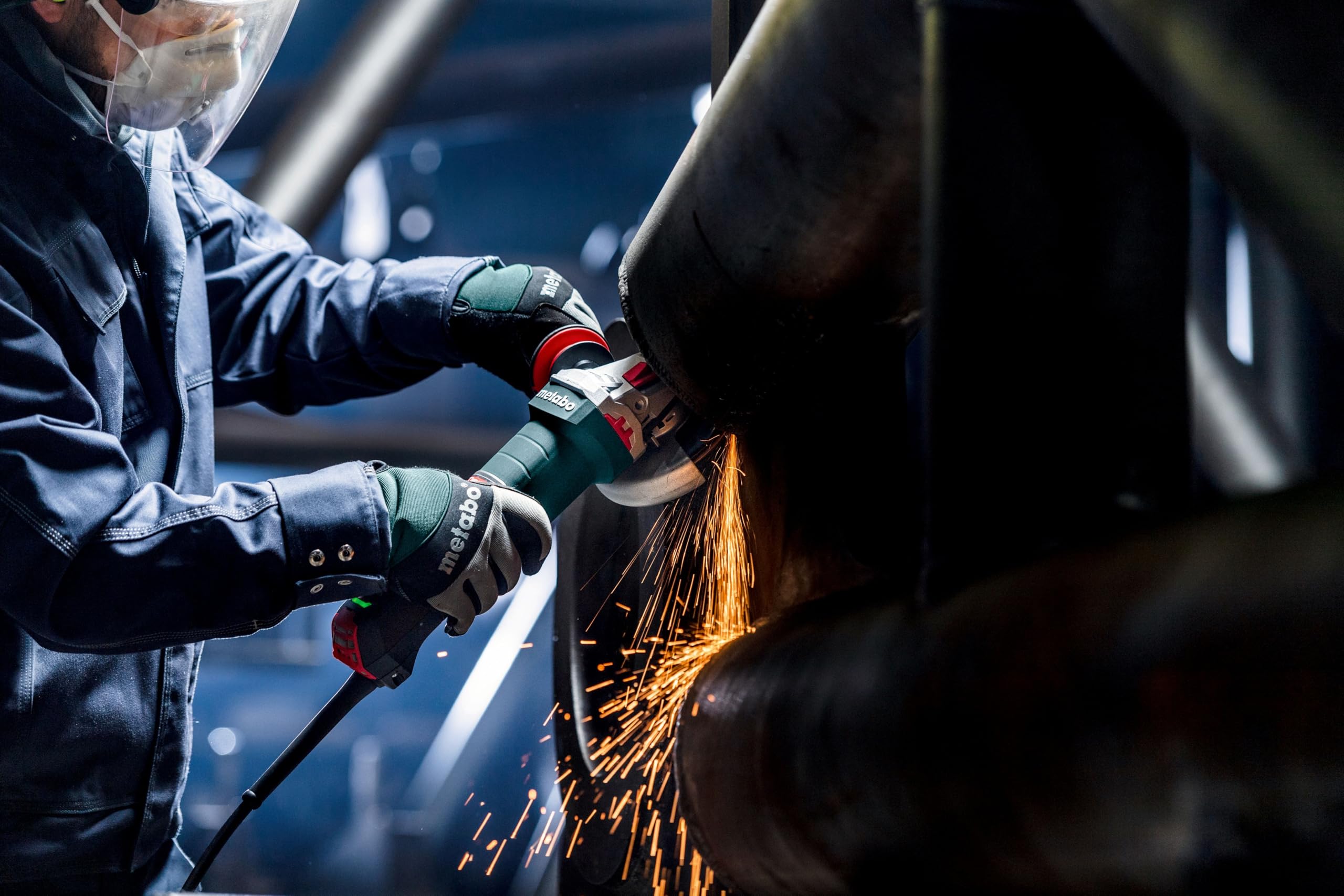 metabo Szlifierka kątowa WEPBA 20-125 Quick DS BL – 2000 W, 125 mm, silnik bezszczotkowy, system M-Quick; niskie wibracje, zabezpieczenie przed uderzeniem, zabezpieczenie przed przeciążeniem – do