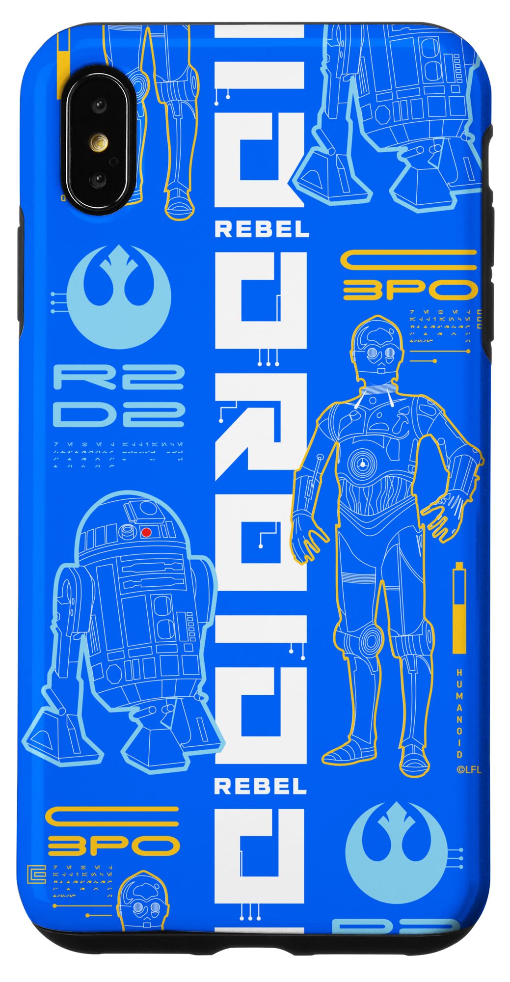 Coque iPhone XS Max Star Wars anti-rayures évite les casses d'écran
