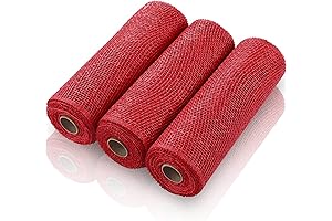 3 Rolls Poly Burlap Deco Mesh 10 Inches Wide: The Perfect Embellishment...