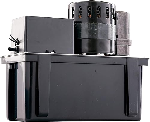 Miniatura 6 de Little Giant VCL-45ULS Bomba automática de eliminación de condensado de 115 voltios, 15 HP, 450 GPH, tanque de 1 galón e interruptor de seguridad,