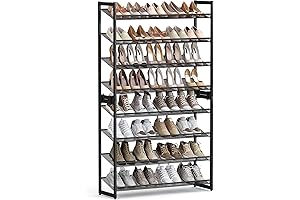 8-Tier Shoe Rack Metal: Declutter Your Shoe Chaos