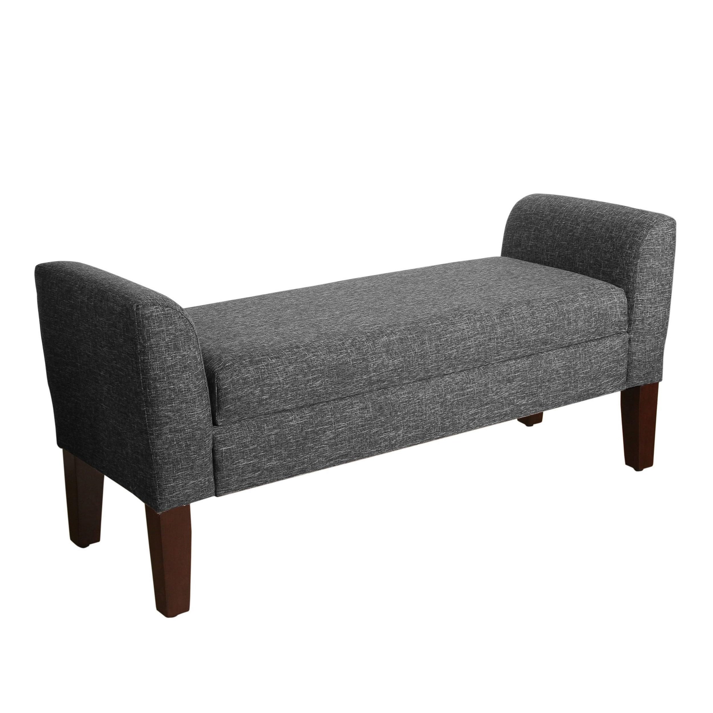 Snapklik.com : HomePop Tara Upholstered Storage Settee Bench