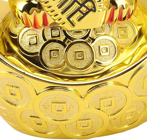 Miniatura 9 de Focket Maneki Neko japonés de 5.5 pulgadas, funciona con pilas, adornos para el hogar y cafeterías