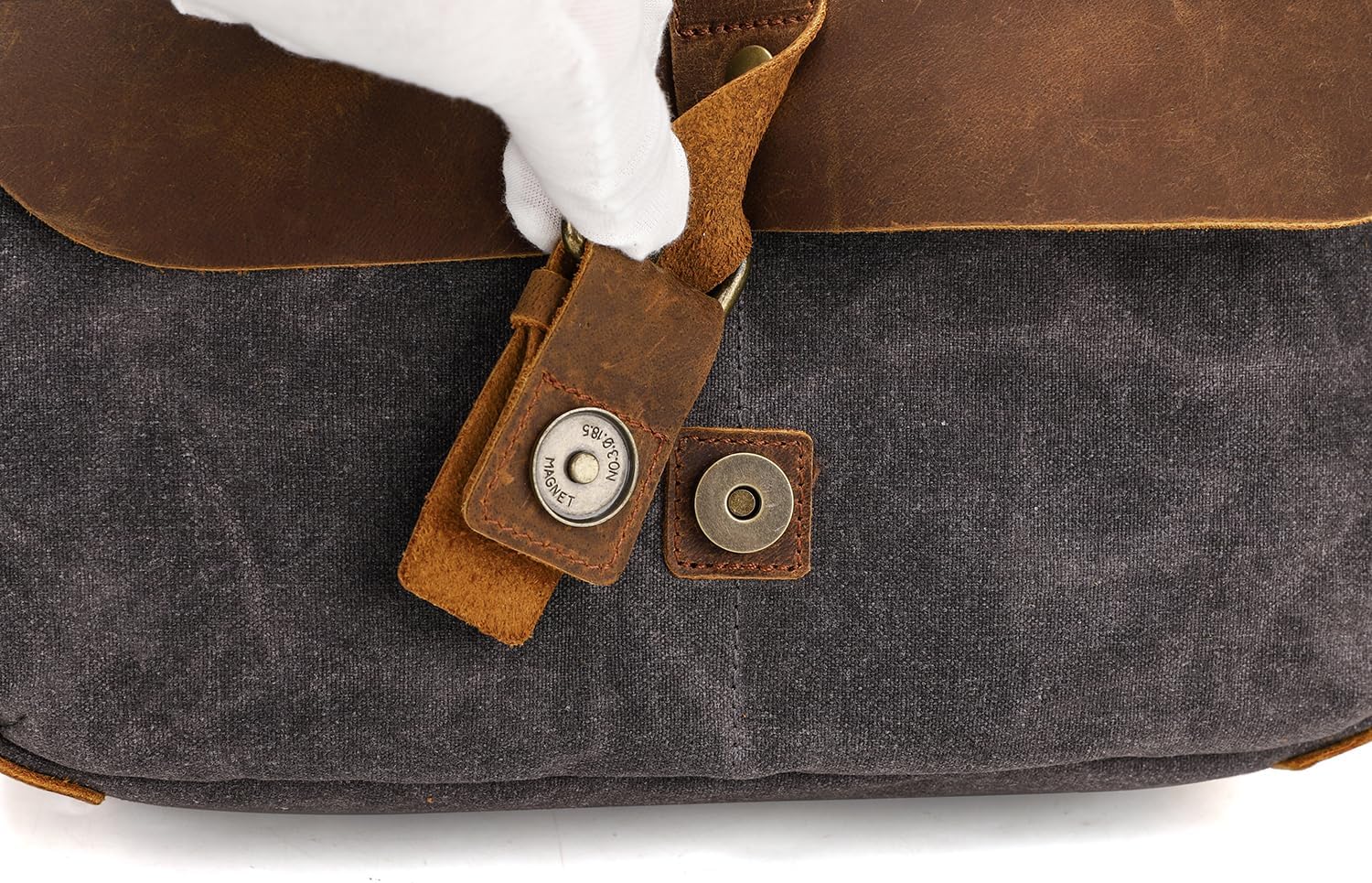 peacechaos Camera Bag, SLR DSLR Waterproof Canvas Camera Case, Vintage Padded Shoulder Bag for Women and Men (Army Green) - Image 6