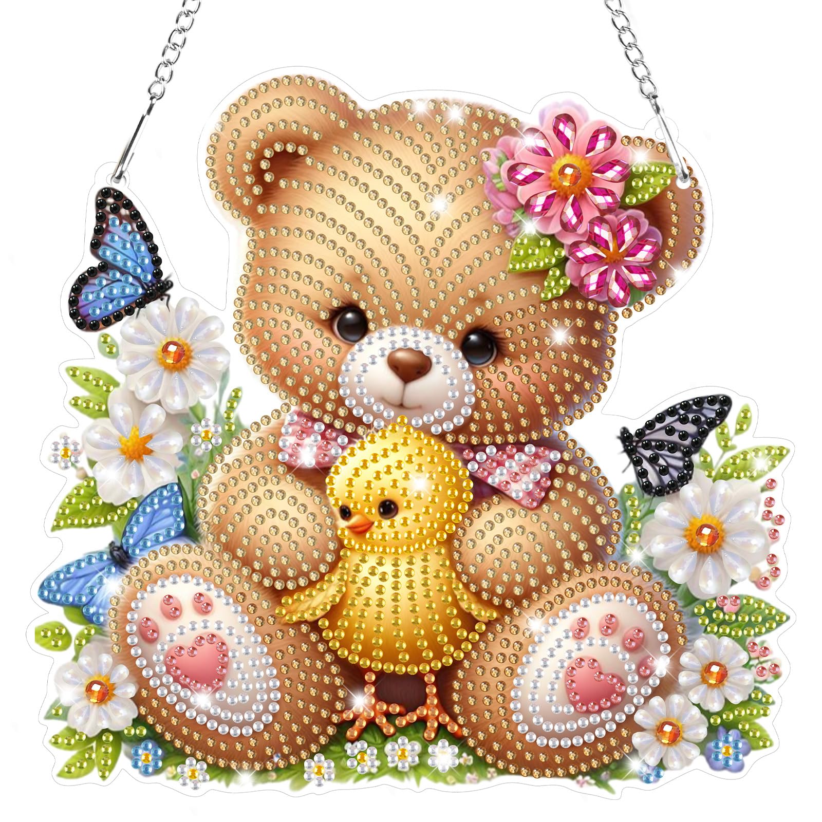Kit Ciondoli 5D Diamond Painting Lxmsja – Drago Con Catena, Arte Fai Da Te Per Adulti E Bambini