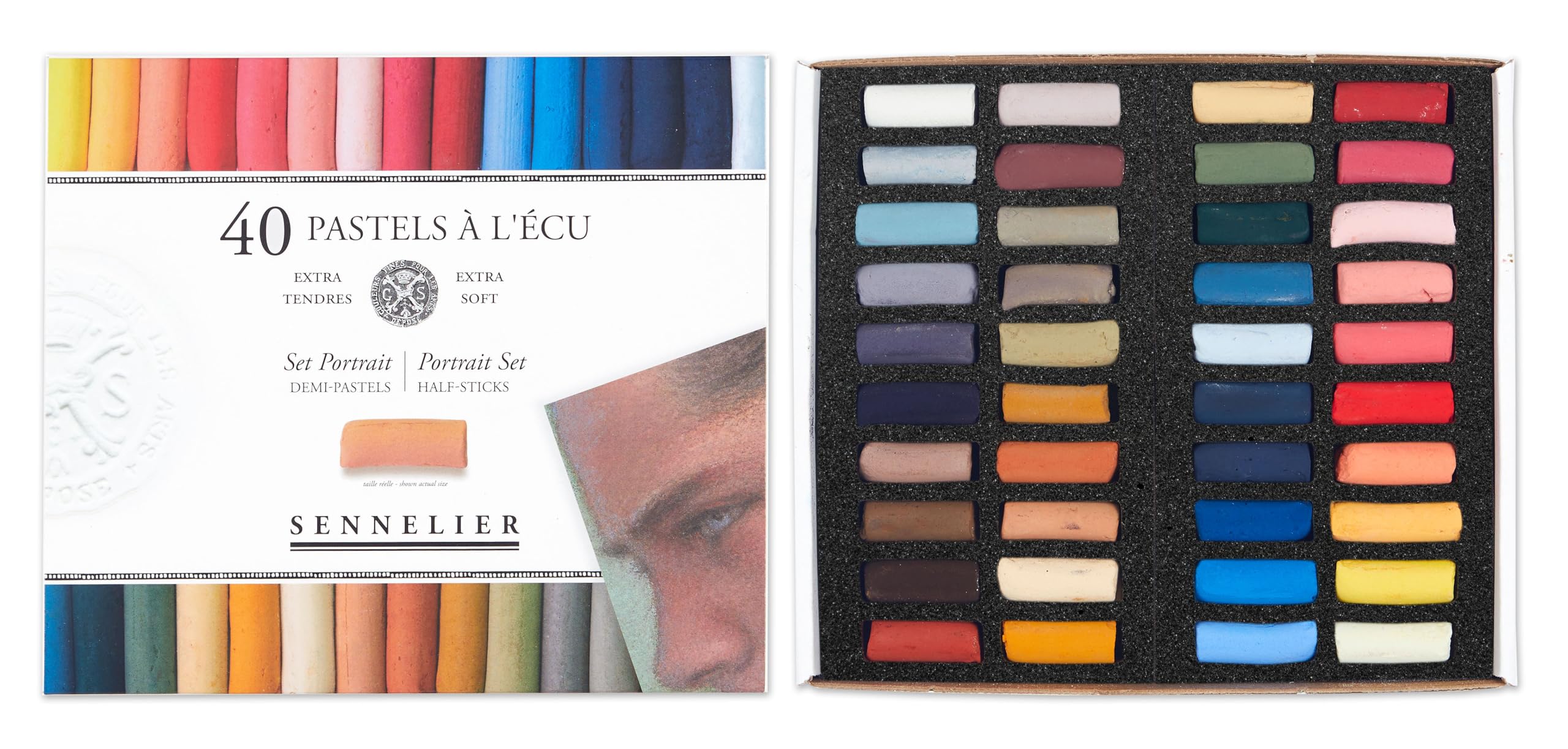 Amazon.co.jp: Sennelier 40 Half Pastel Portrait Boxed Set by
