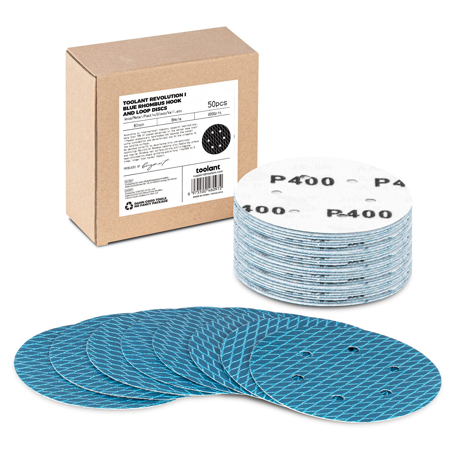 Diamond Sanding Discs - 50 Pack, Faster & Longer Lasting -22
