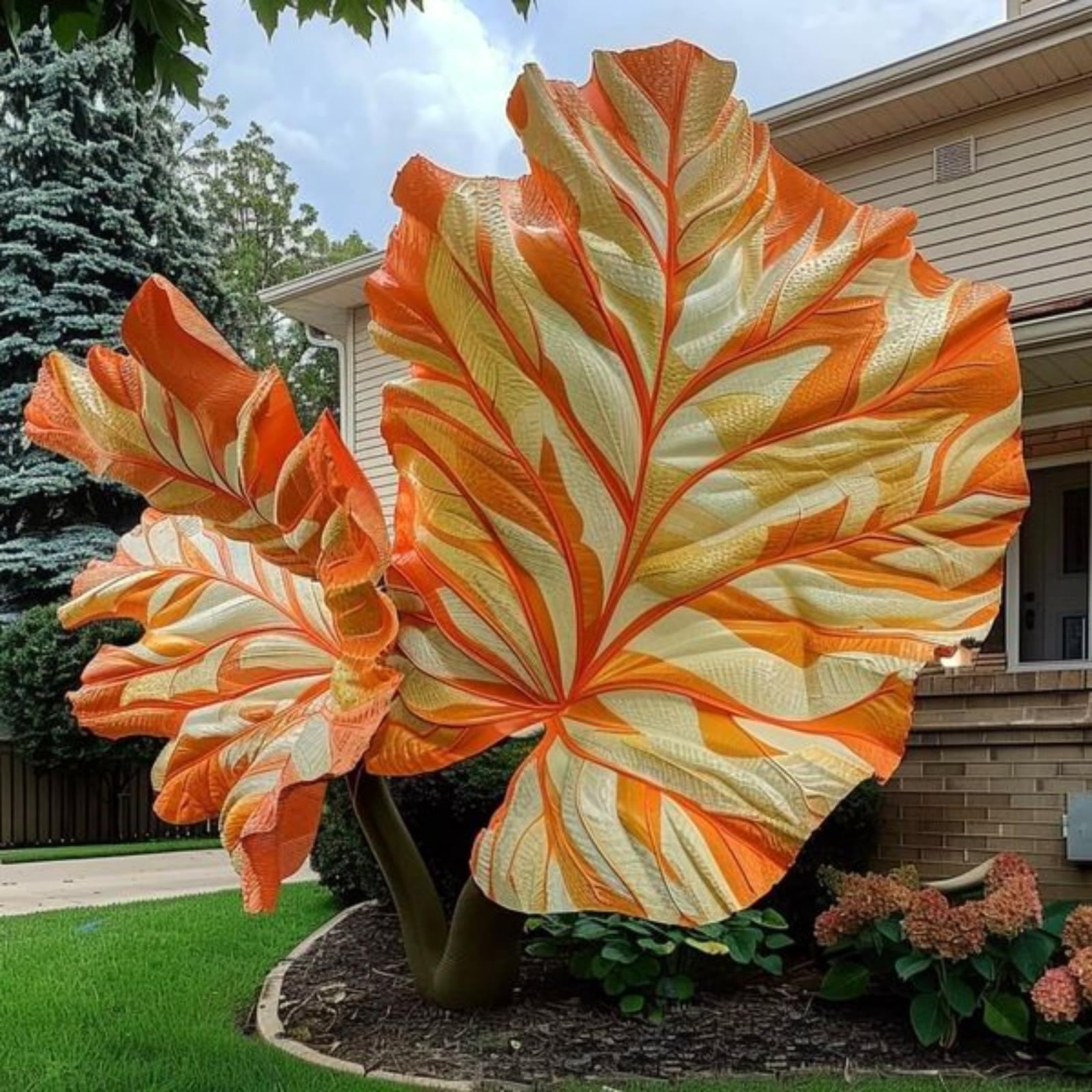 Elephant Ear Bulbs for Planting, Hardy Perennial, Excellent Display, Mix Greening Flower, Natural Organic, Wedding, Balcony Garden-15 Bulbs-H