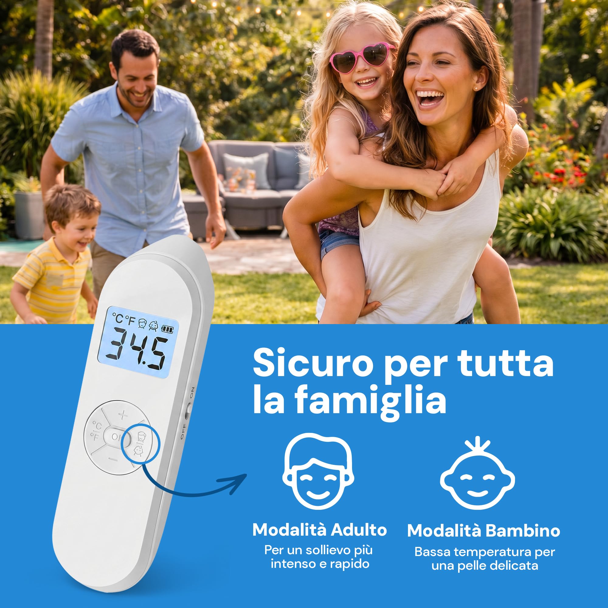 Dopo Puntura Zanzare Bambini e Adulti - Antipuntura Elettronico che Sollievo - Calore Regolabile 30-55°C, LCD