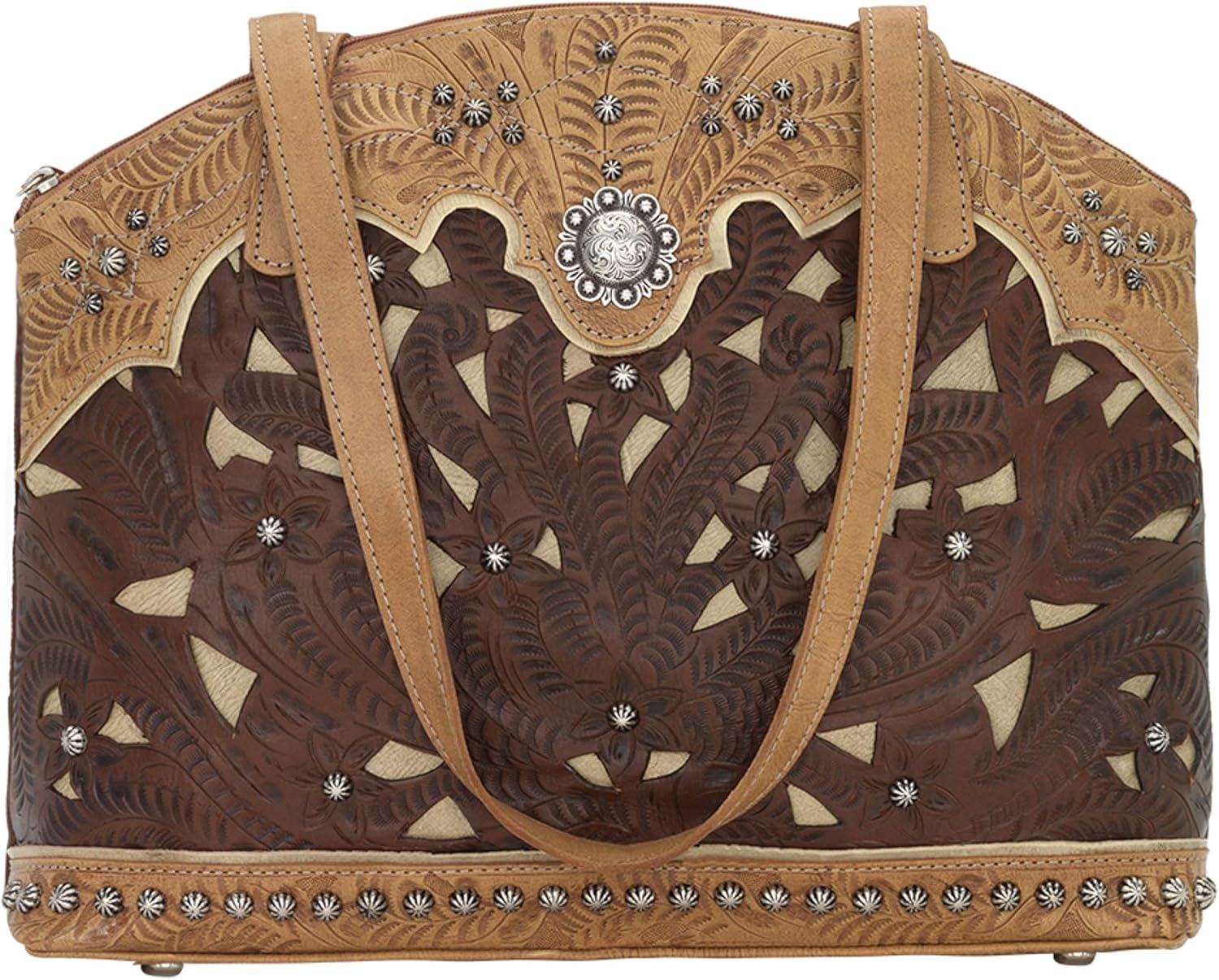 Annie's Secret Half Moon Tote for Women | Leather Lined Ambidextrous Conceal Carry Pocket on Back